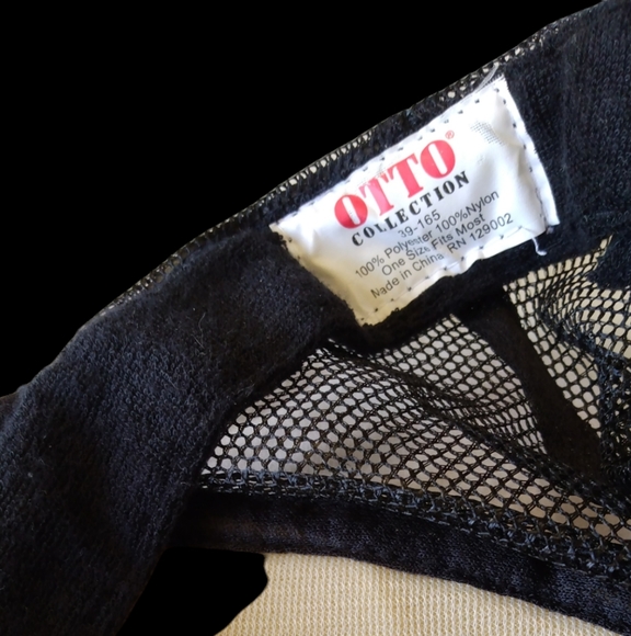 Otto Collection retro black trucker cap. - Picture 5 of 6